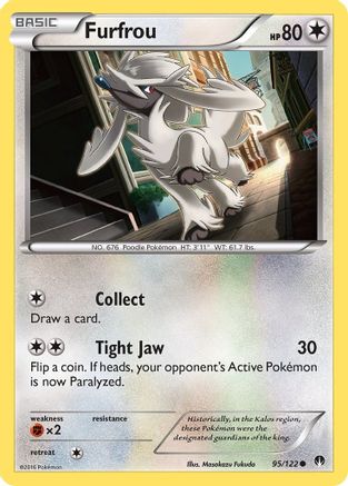 Image of Furfrou 095  - Reverse Holofoil XY  BREAKpoint - Common