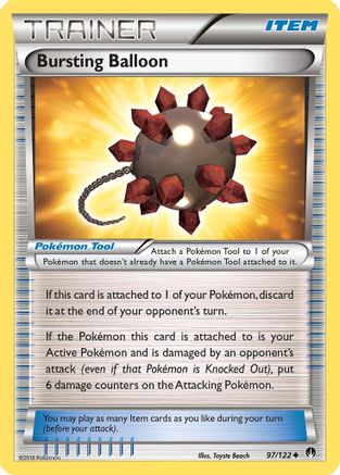 Image of Bursting Balloon 097/122  - Reverse Holofoil XY  BREAKpoint - Uncommon