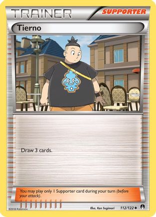 Image of Tierno 112/122  - Reverse Holofoil XY  BREAKpoint - Uncommon