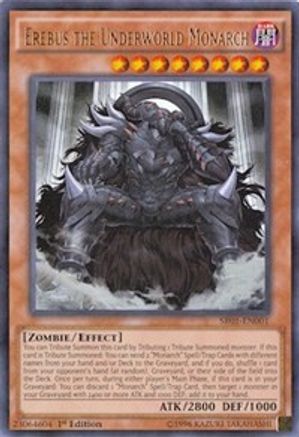 Image of Erebus the Underworld Monarch (SR01-EN001) - Structure Deck: Emperor of Darkness 1st Edition