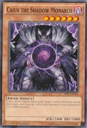 Image of Caius the Shadow Monarch (SR01-EN004) - Structure Deck: Emperor of Darkness Unlimited