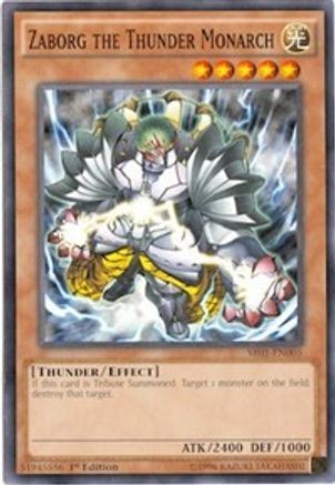 Image of Zaborg the Thunder Monarch (SR01-EN005) - Structure Deck: Emperor of Darkness 1st Edition