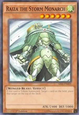 Image of Raiza the Storm Monarch (SR01-EN009) - Structure Deck: Emperor of Darkness 1st Edition