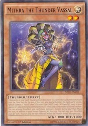 Image of Mithra the Thunder Vassal (SR01-EN011) - Structure Deck: Emperor of Darkness 1st Edition