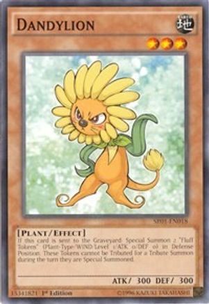 Image of Dandylion (SR01-EN018) - Structure Deck: Emperor of Darkness 1st Edition