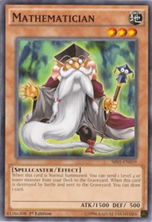 Image of Mathematician (SR01-EN019) - Structure Deck: Emperor of Darkness 1st Edition