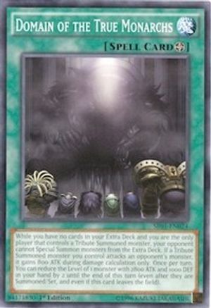 Image of Domain of the True Monarchs (SR01-EN024) - Structure Deck: Emperor of Darkness Unlimited