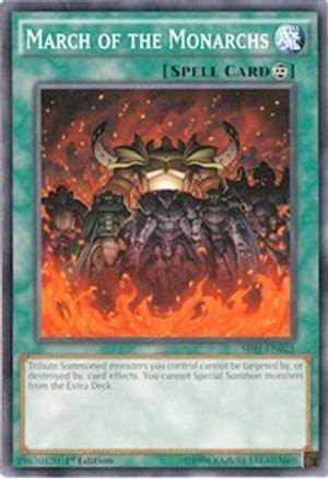 Image of March of the Monarchs (SR01-EN025) - Structure Deck: Emperor of Darkness 1st Edition