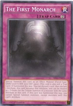 Image of The First Monarch (SR01-EN035) - Structure Deck: Emperor of Darkness 1st Edition