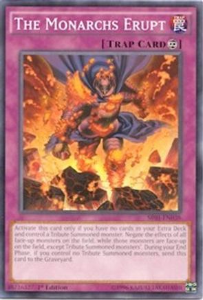 Image of The Monarchs Erupt (SR01-EN038) - Structure Deck: Emperor of Darkness 1st Edition