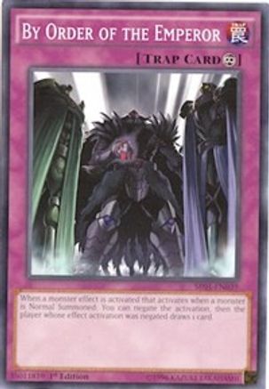 Image of By Order of the Emperor (SR01-EN039) - Structure Deck: Emperor of Darkness 1st Edition