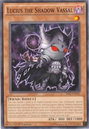 Image of Lucius the Shadow Vassal (SR01-EN010) - Structure Deck: Emperor of Darkness 1st Edition