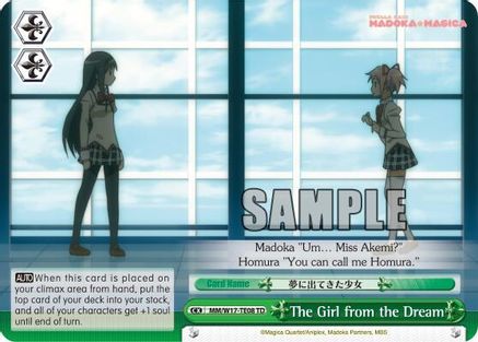 Image of The Girl from the Dream (MM/W17-TE08 TD) - Puella Magi Madoka Magica