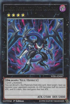 Image of Dark Rebellion Xyz Dragon (WIRA-EN007) - Wing Raiders 1st Edition