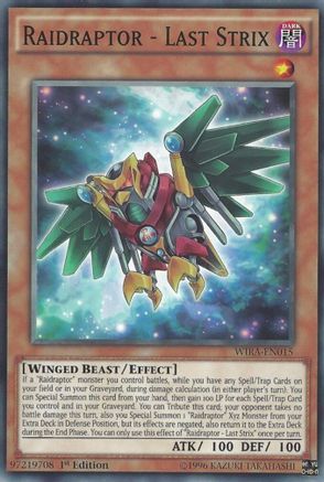 Image of Raidraptor - Last Strix (WIRA-EN015) - Wing Raiders 1st Edition