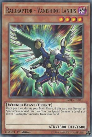 Image of Raidraptor - Vanishing Lanius (WIRA-EN016) - Wing Raiders 1st Edition