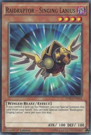 Image of Raidraptor - Singing Lanius (WIRA-EN018) - Wing Raiders 1st Edition