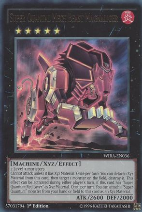 Image of Super Quantal Mech Beast Magnaliger (WIRA-EN036) - Wing Raiders 1st Edition