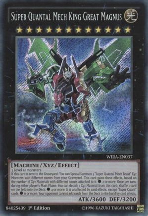 Image of Super Quantal Mech King Great Magnus (WIRA-EN037) - Wing Raiders 1st Edition