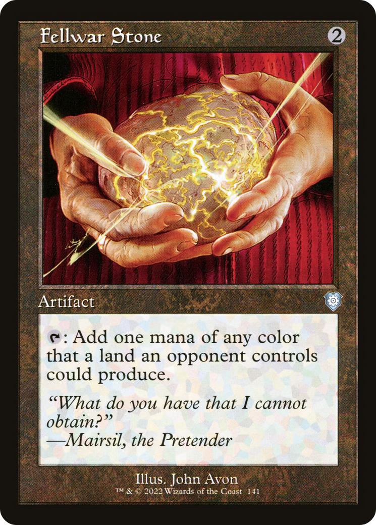 Image of Fellwar Stone (Retro Frame) (BRC-141) - The Brothers' War Commander