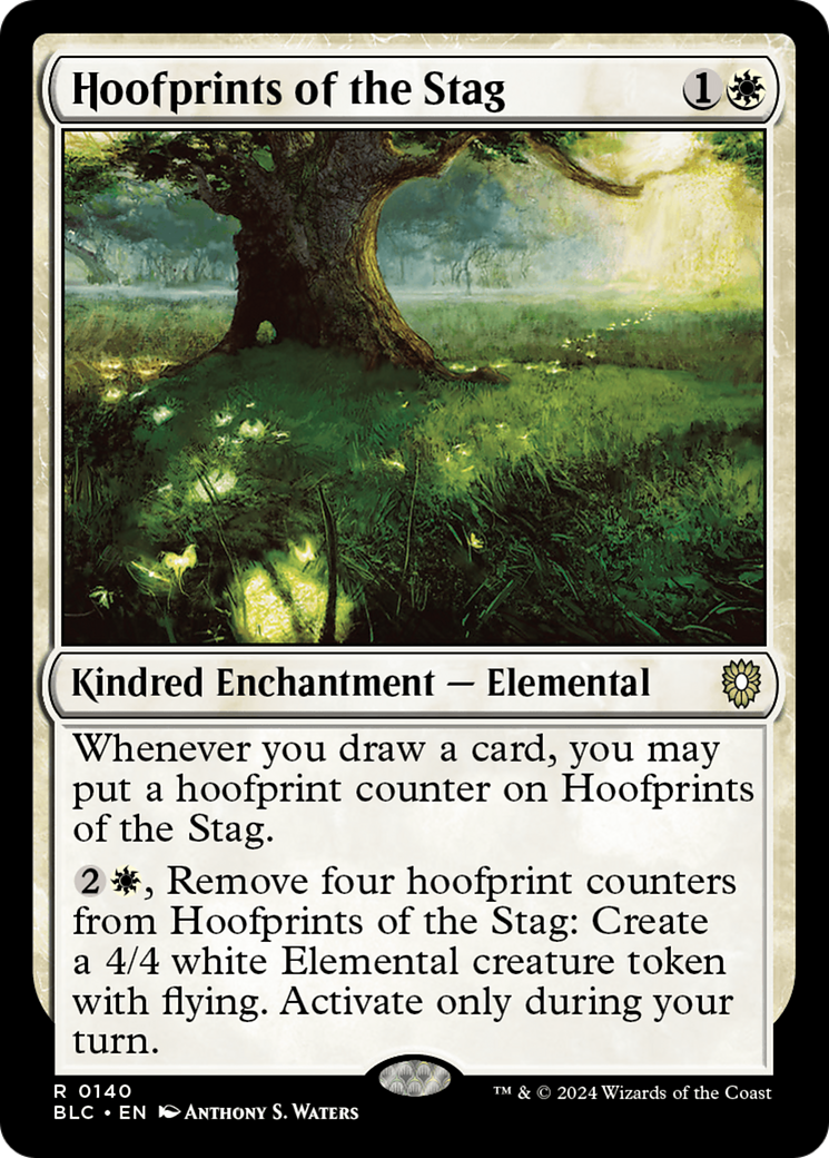 Image of Hoofprints of the Stag (BLC-140) - Bloomburrow Commander