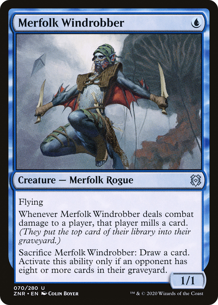 Image of Merfolk Windrobber (ZNR-070) - Zendikar Rising Foil