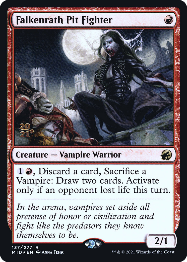 Image of Falkenrath Pit Fighter (PRE-137) - Innistrad: Midnight Hunt Promos Foil