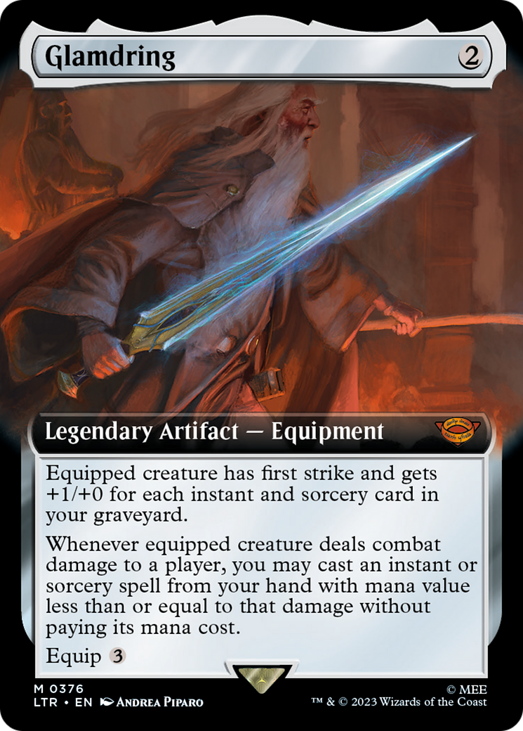 Image of Glamdring (Extended Art) (LTR-376) - The Lord of the Rings: Tales of Middle-earth: (Extended Art)
