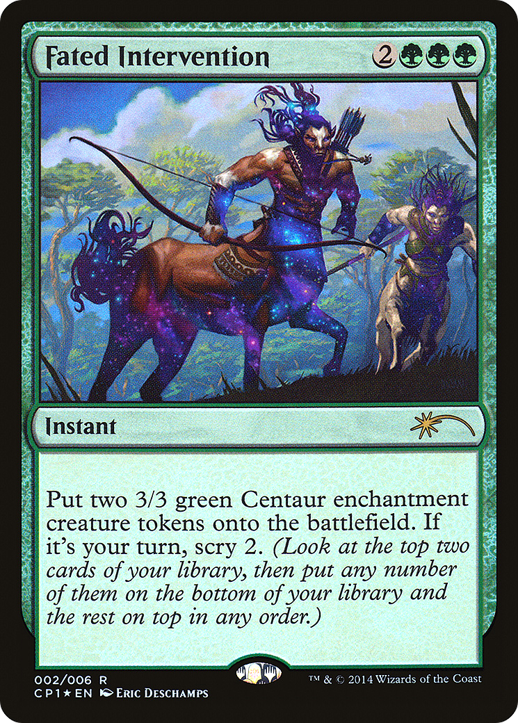 Image of Fated Intervention (UMP-002) - Magic 2015 Clash Pack Foil