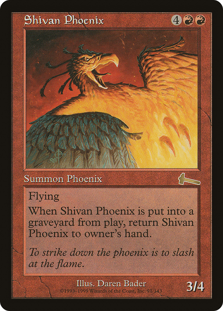 Image of Shivan Phoenix (ULG-091) - Urza's Legacy Foil
