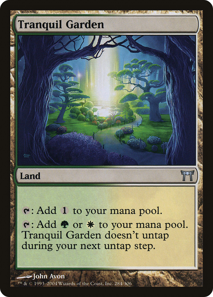 Image of Tranquil Garden (CHK-284) - Champions of Kamigawa Foil