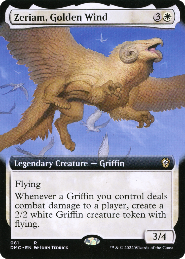 Image of Zeriam, Golden Wind (Extended Art) (DMC-081) - Dominaria United Commander: (Extended Art)
