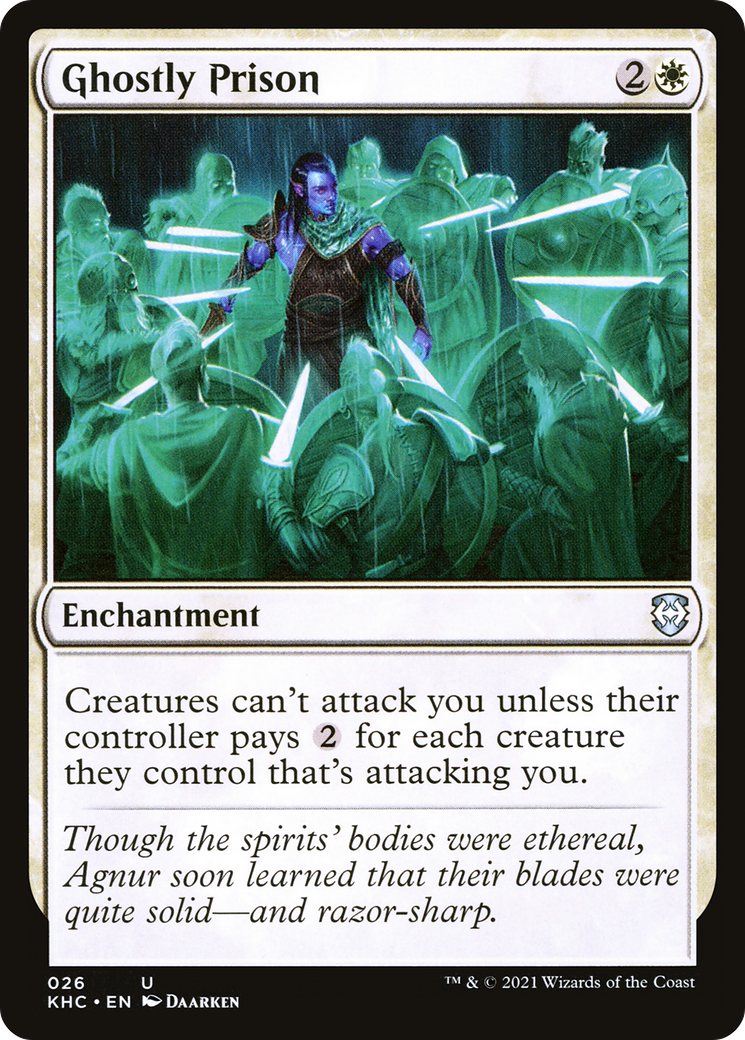 Image of Ghostly Prison (KHC-026) - Kaldheim Commander