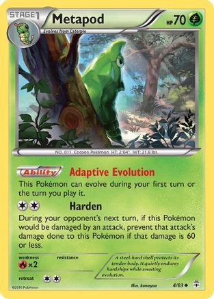 Image of Metapod 004  Generations - Uncommon