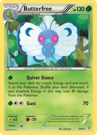 Image of Butterfree 005/83  - Holofoil Generations - Holo Rare