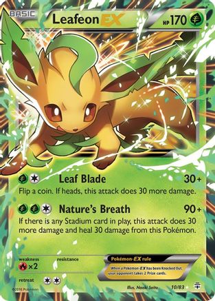 Image of Leafeon EX 010/83  - Holofoil Generations - Ultra Rare