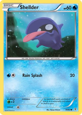 Image of Shellder 019  - Reverse Holofoil Generations - Common
