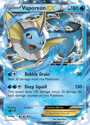Image of Vaporeon EX 024/83  - Holofoil Generations - Ultra Rare