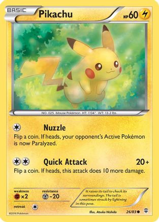 Image of Pikachu 026/83  Generations - Common