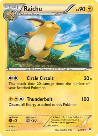 Image of Raichu 027/83  - Holofoil Generations - Holo Rare