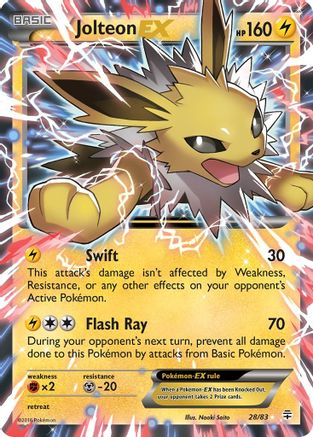 Image of Jolteon EX 028/83  - Holofoil Generations - Ultra Rare