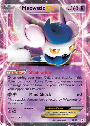 Image of Meowstic EX 037/83  - Holofoil Generations - Ultra Rare