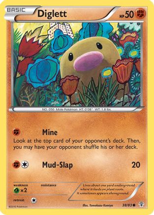 Image of Diglett 038/83  - Reverse Holofoil Generations - Common