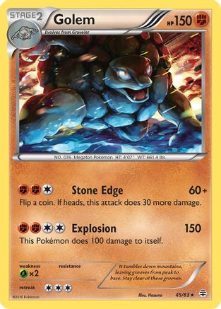 Image of Golem 045/83  - Reverse Holofoil Generations - Holo Rare
