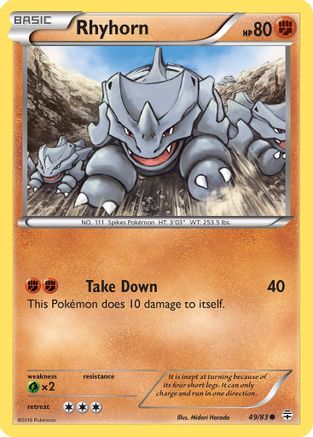 Image of Rhyhorn 049  Generations - Common