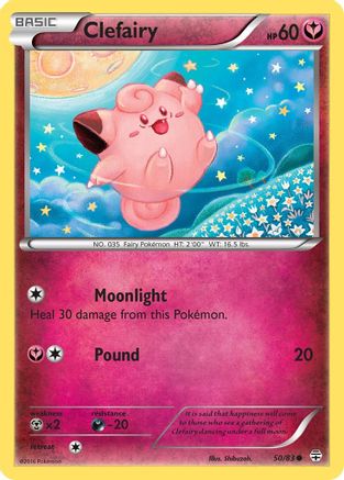Image of Clefairy 050/83  - Reverse Holofoil Generations - Common
