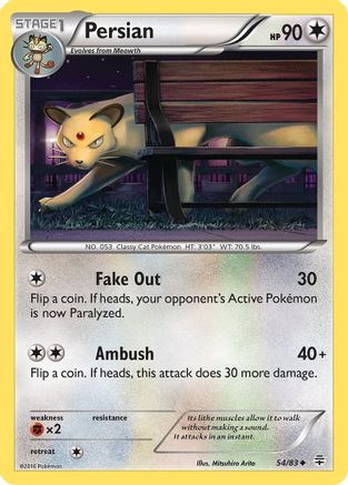 Image of Persian 054  - Reverse Holofoil Generations - Uncommon