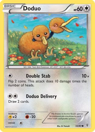 Image of Doduo 055/83  - Reverse Holofoil Generations - Common