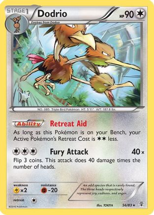 Image of Dodrio 056/83  - Reverse Holofoil Generations - Rare