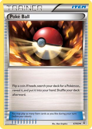 Image of Poke Ball 067/83  - Reverse Holofoil Generations - Uncommon